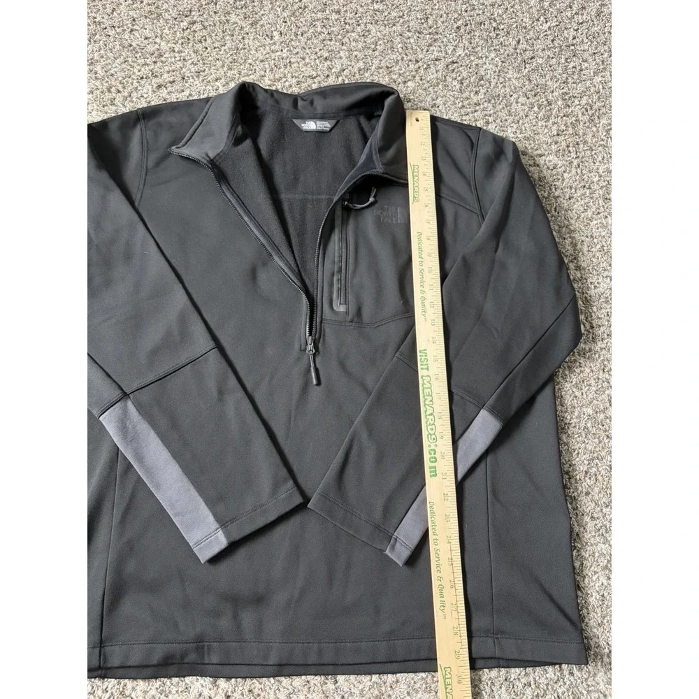 The North Face Fleece Jacket‎ Mens XXL Black Skyline Half Zip Pullover Hiking